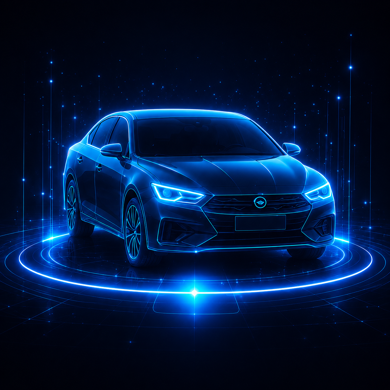 Glowing Car